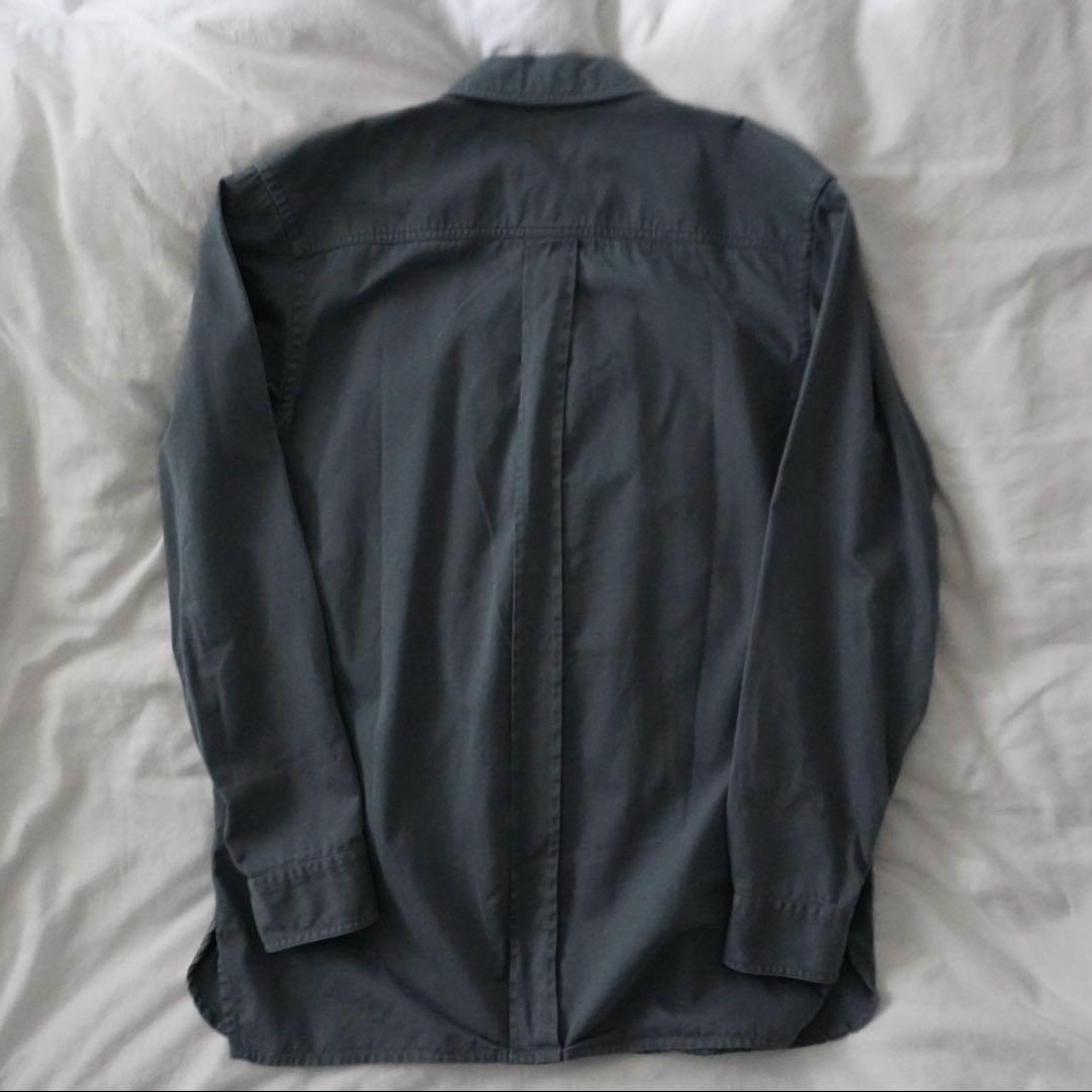 Acne Studios コットン ビッグシャツ ブルーグレー 44