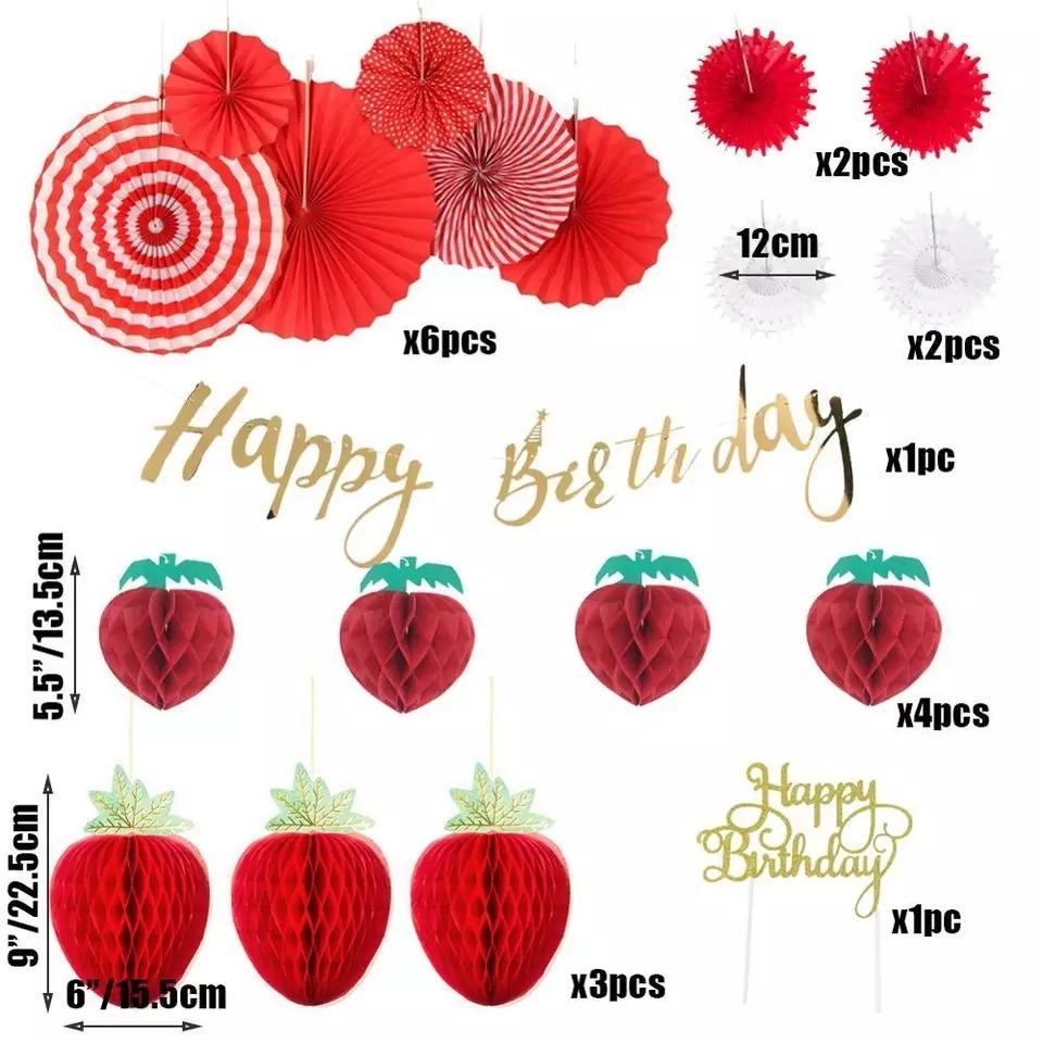 誕生日飾り 19点セット 苺 いちご メルカリ 誕生日飾り 19点セット 苺 いちご メルカリ
