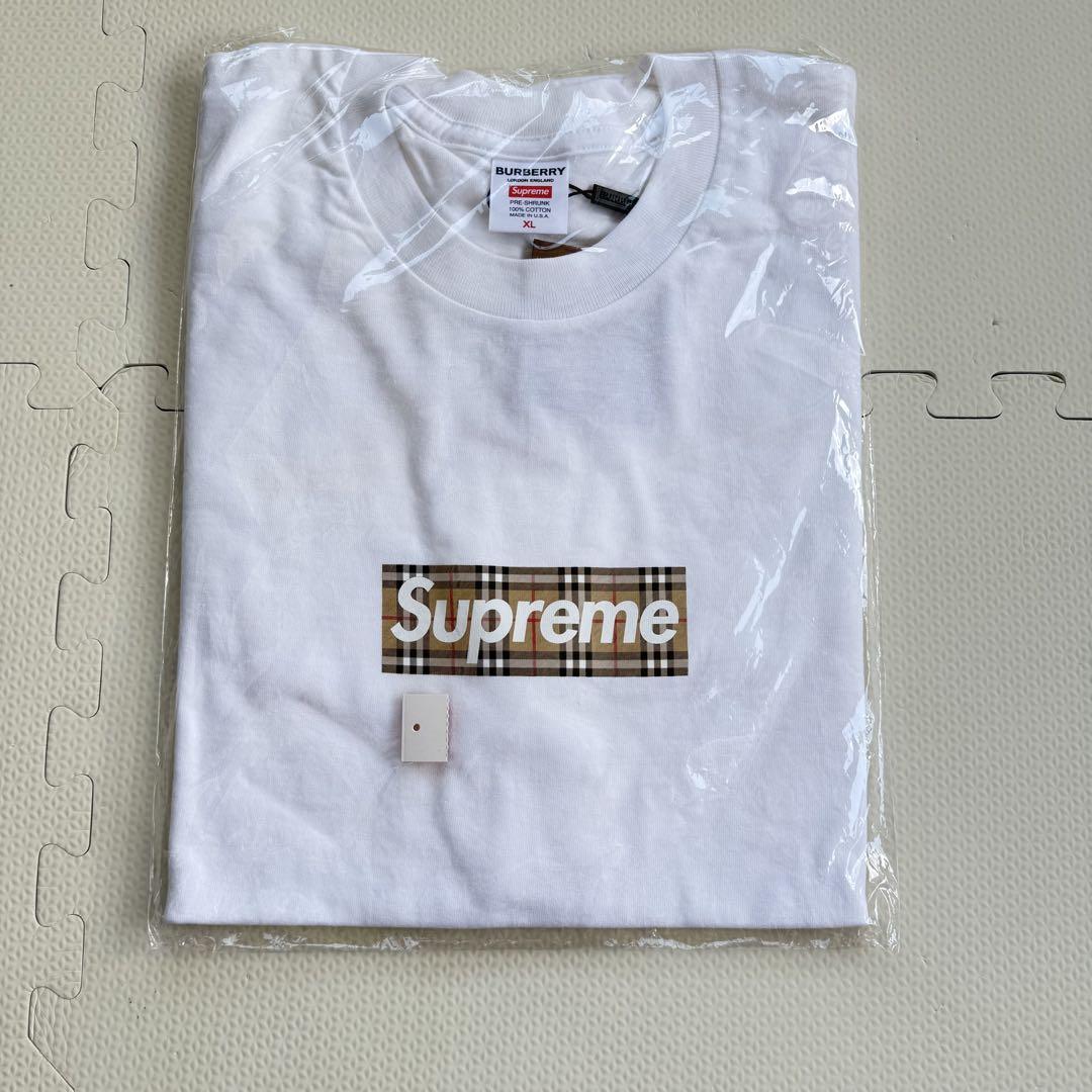 【本物保証 /関税・送料無料】Supreme Burberry Box Logo Tee 本物保証 /関税・送料無料】Supreme Burberry Box Logo