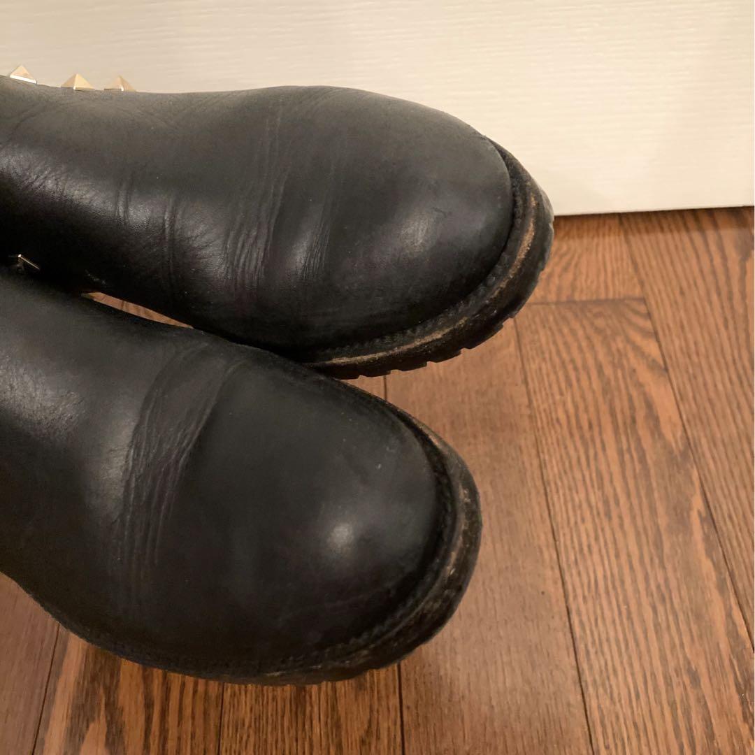 VALENTINO ヴァレンティノ スタッズ ショートブーツ 37