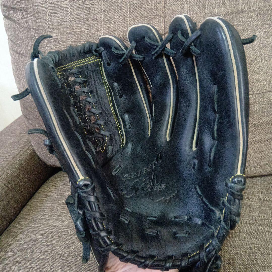 最終値下げ　Mizuno 軟式グローブ Soft Plus 黒　美品　一般用
