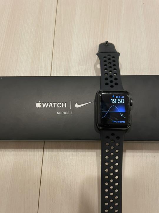 半額】 APPLE WATCH3 38mm ✖️NIKE(GPSモデル) - PC周辺機器 西原小学校 GPSタイプ 38mm Watch3 Apple その他