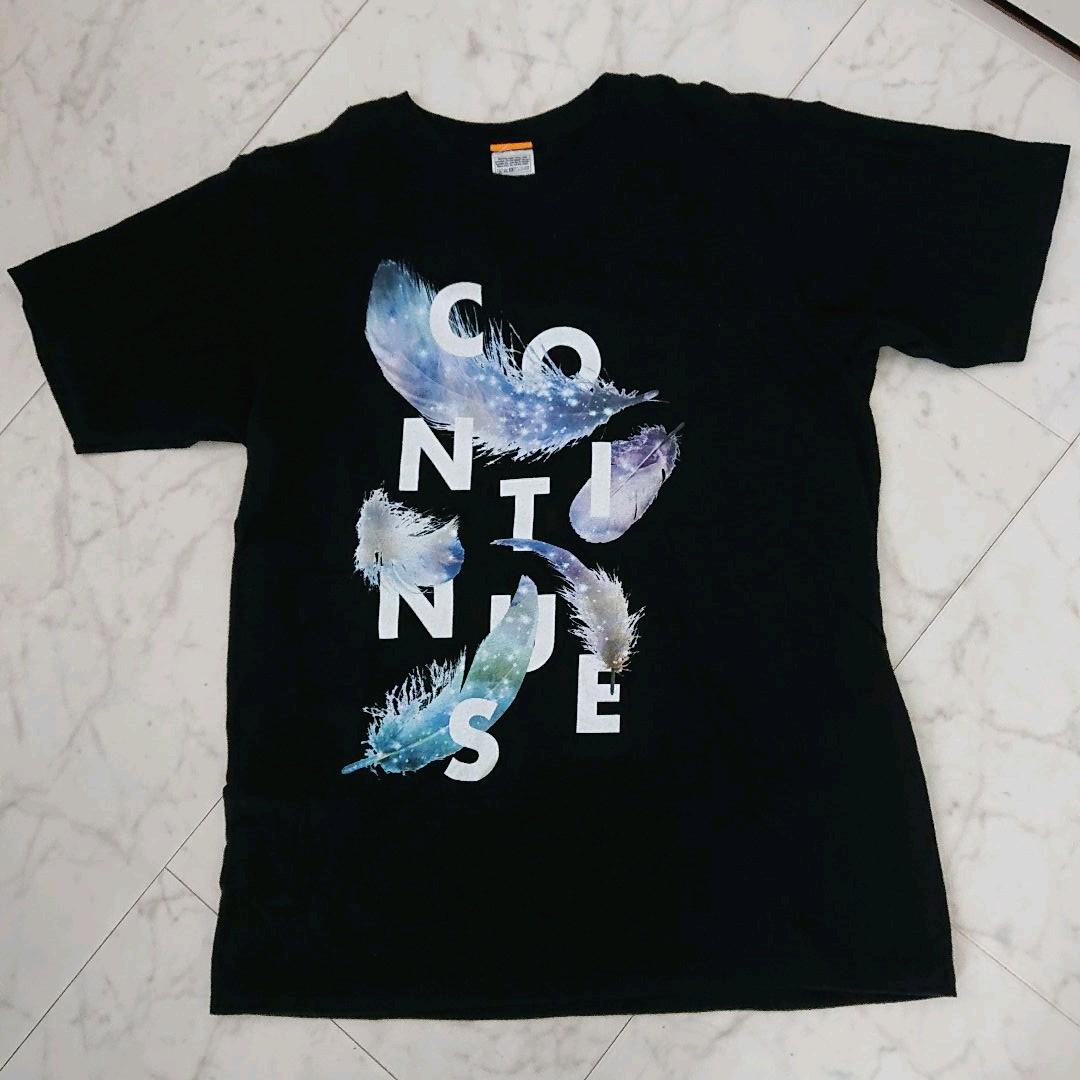在庫一掃】羽生結弦選手Continues with Wings Tシャツ黒 Mサイズ 超美品 羽生結弦選手 Continues with wings アート/エンタメ/ホビー