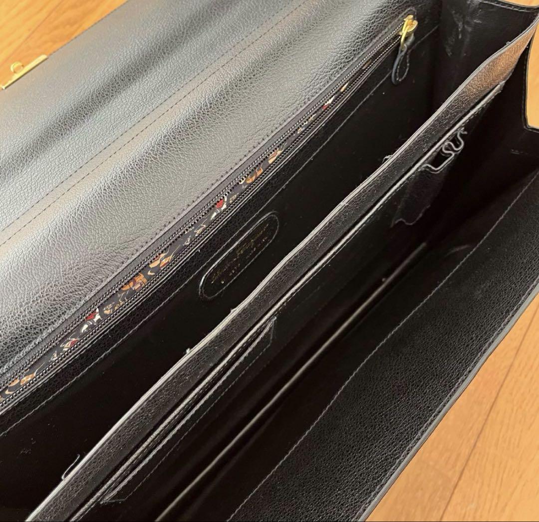 ★美品★本革★フェラガモ　ビジネスバック　ブラック