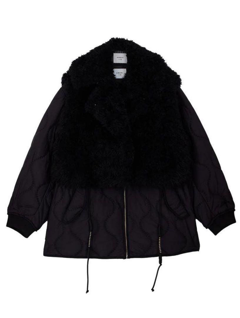 完売品アメリヴィンテージ BOA VEST SET QUILTING COAT