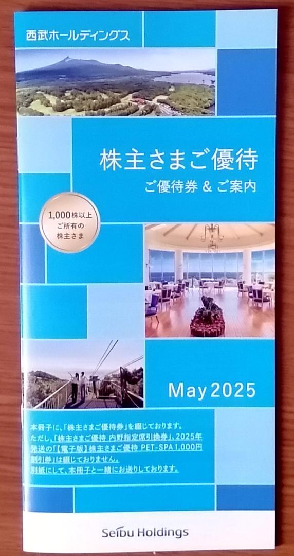 西武ホールディングス 株主優待 1000株主用 冊子