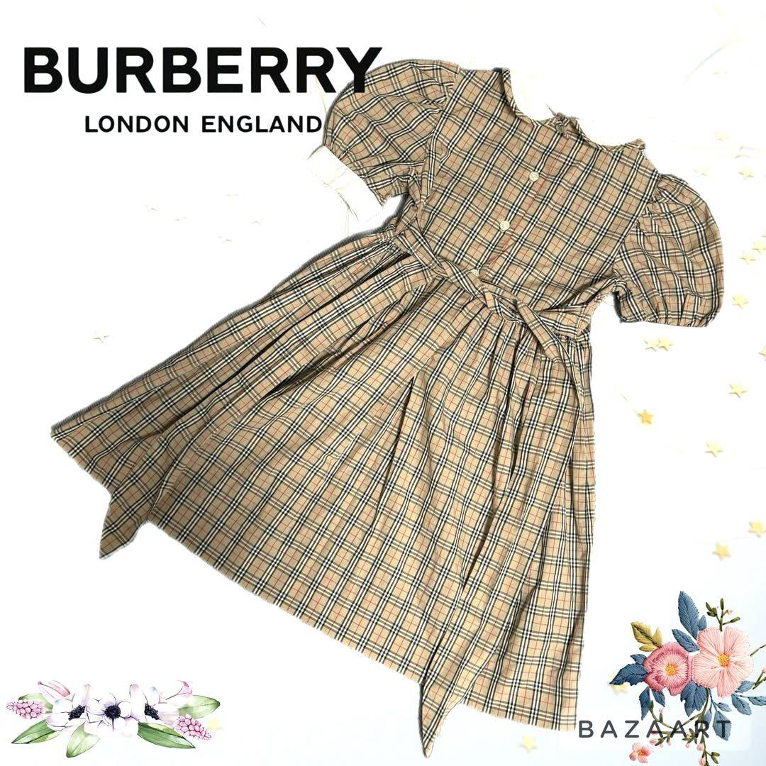 BURBERRY バーバリーロンドン ノバチェック半袖ワンピース 110/116