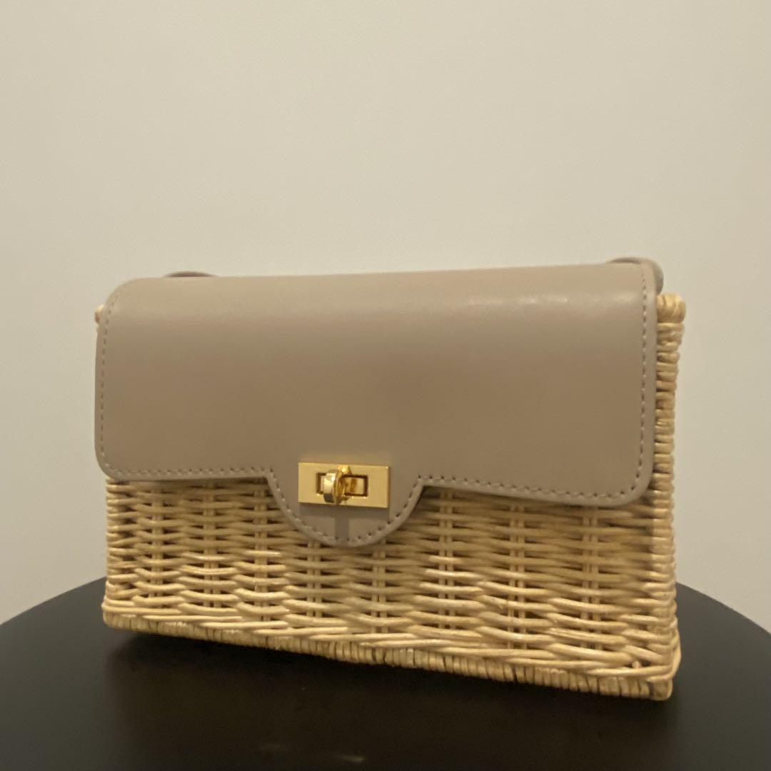 【美品】【新品に近い】The Bagmati ショルダー　カゴバッグ　ベージュ