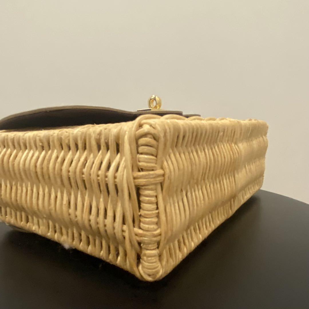 【美品】【新品に近い】The Bagmati ショルダー　カゴバッグ　ベージュ