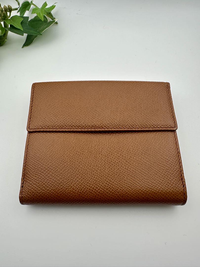 新品　BVLGARI キャメルレザー 二つ折り財布