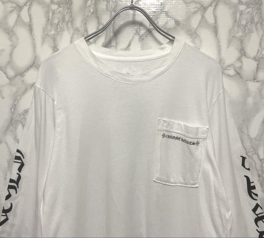 正規品　Chrome Hearts バッククロスデザインロングTシャツ　USA製