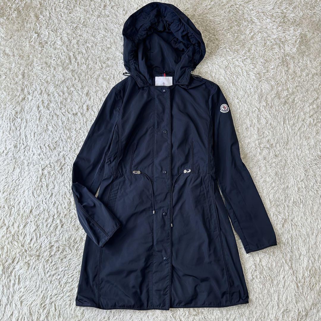 【★安心の定価販売★】 MONCLER ナイロン コート スプリングコート anthemis ネイビー ジャケット・アウター