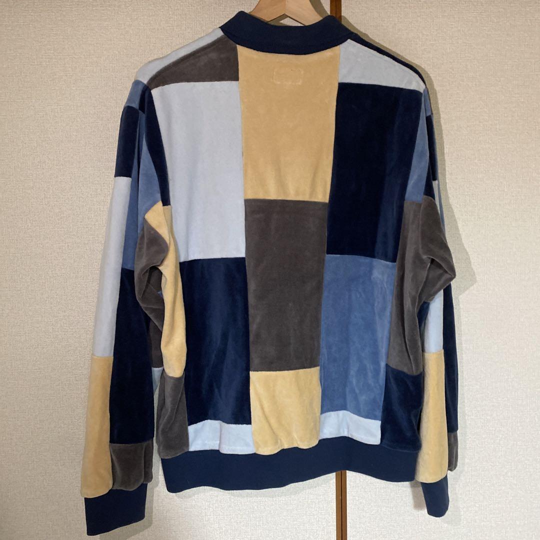 Supreme Patchwork Velour L/S Polo ベロア 画像3