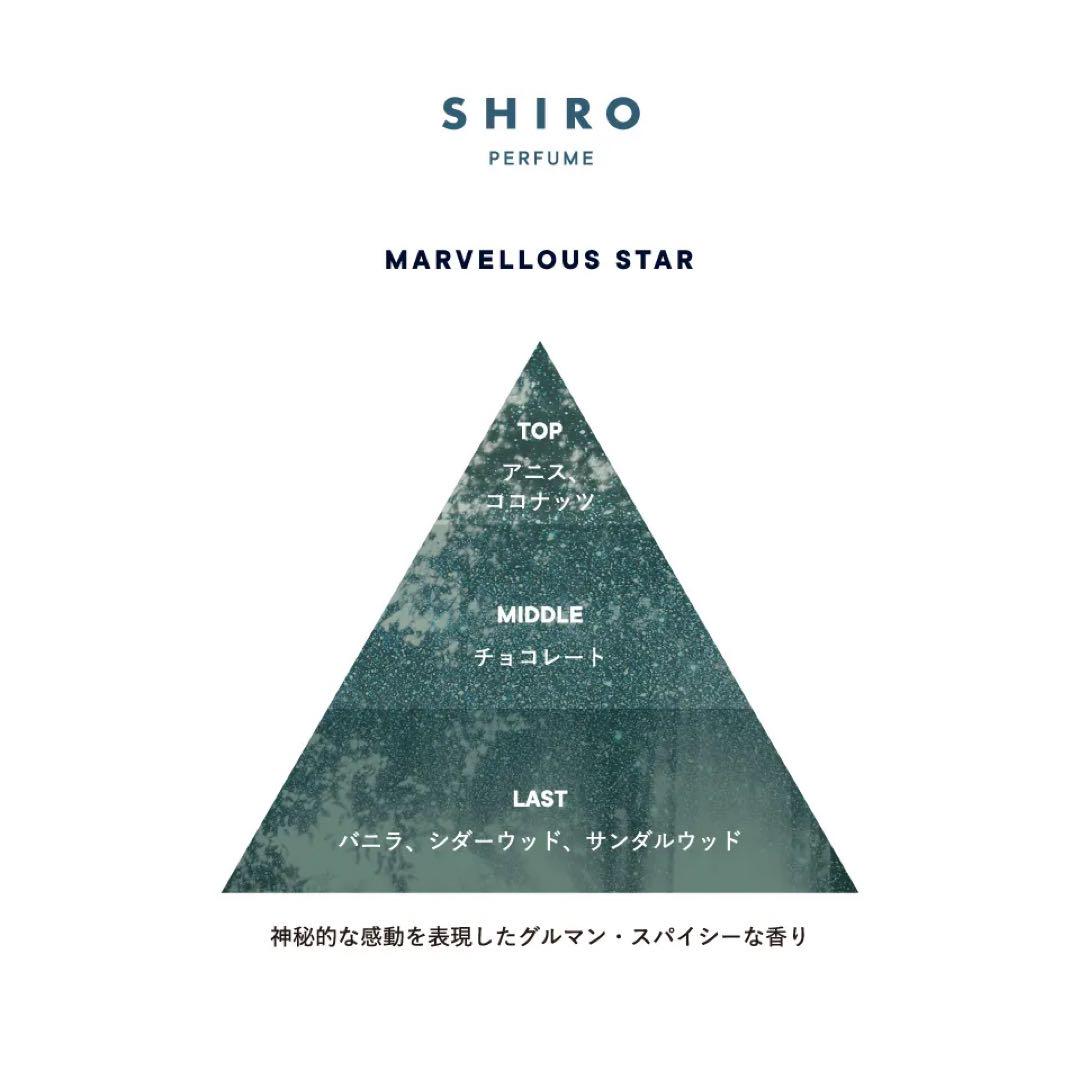 【公式サイト入荷待ち】SHIRO MARVELLOUS STAR 香水100ml