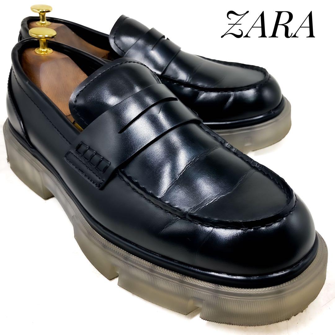 未使用級 ZARA ザラ 厚底 コインローファー チャンキー 29