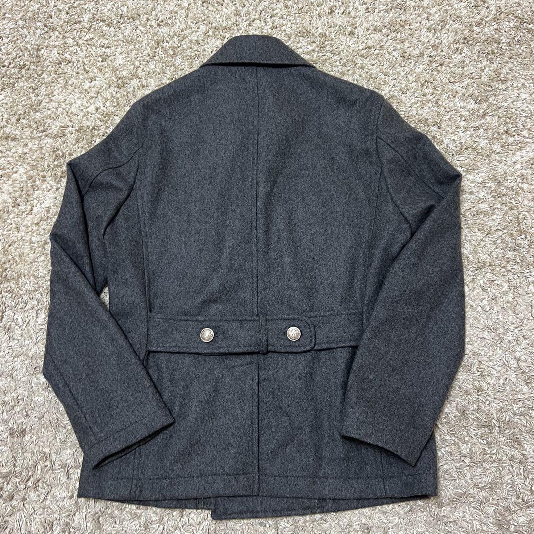 未使用級✨️ PS Paul Smith カシミヤ混 グレー ピーコート XL