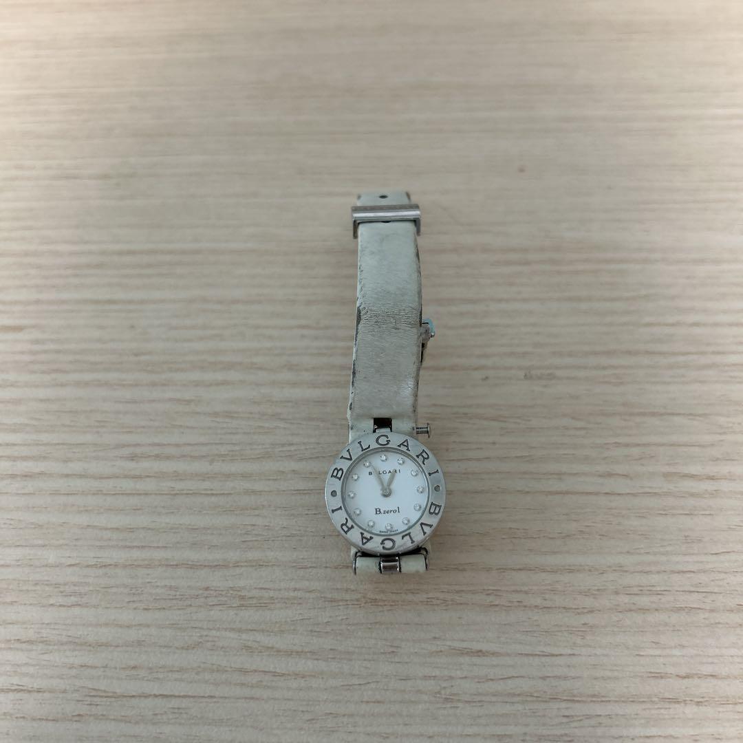 た*フ様 BVLGARI アナログ時計 シルバー ホワイト
