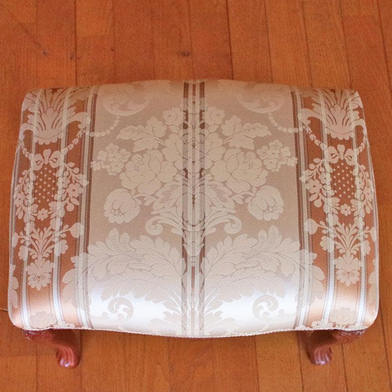 クラシックファブリック スツール ベージュ 猫脚 602-1002 クラシックファブリック スツール ベージュ 猫脚 602-1002