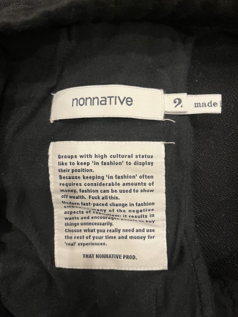 nonative ブラック スウェットパンツ
