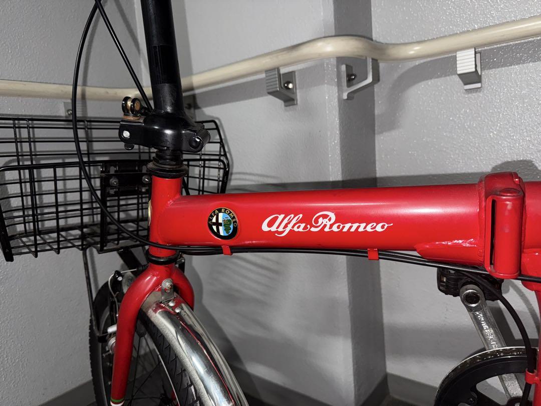 希少 アルファロメオ 18インチ 折り畳み自転車 ミニベロ 発送は要応談