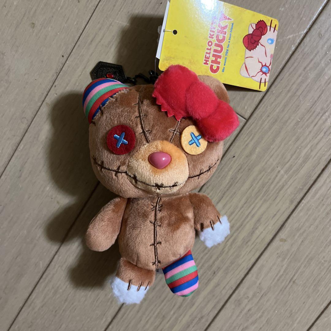 チャッキー キティ コラボ ユニバ USJ限定 ハローキティ×チャッキーコラボ ぬいぐるみ タイニー