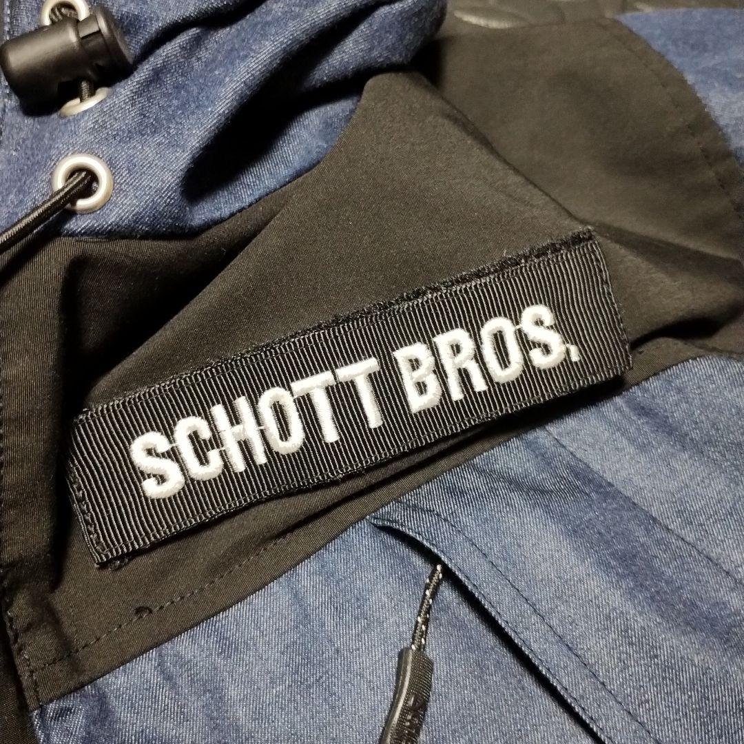Schott マウンテンパーカー Lサイズ デニム柄