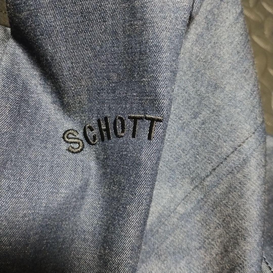 Schott マウンテンパーカー Lサイズ デニム柄