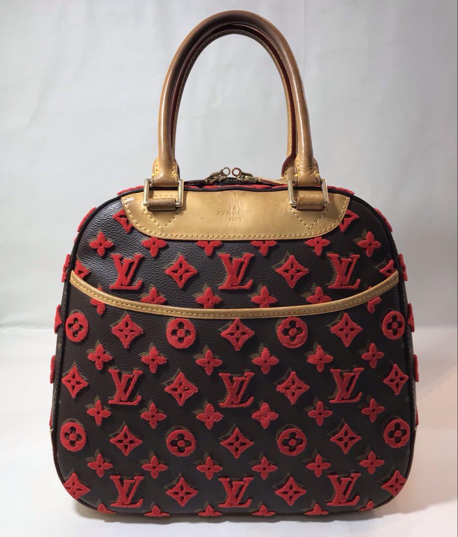 LOUIS VUITTON ルイヴィトン ドーヴィル キューブ　ハンドバッグ　赤 110,000円