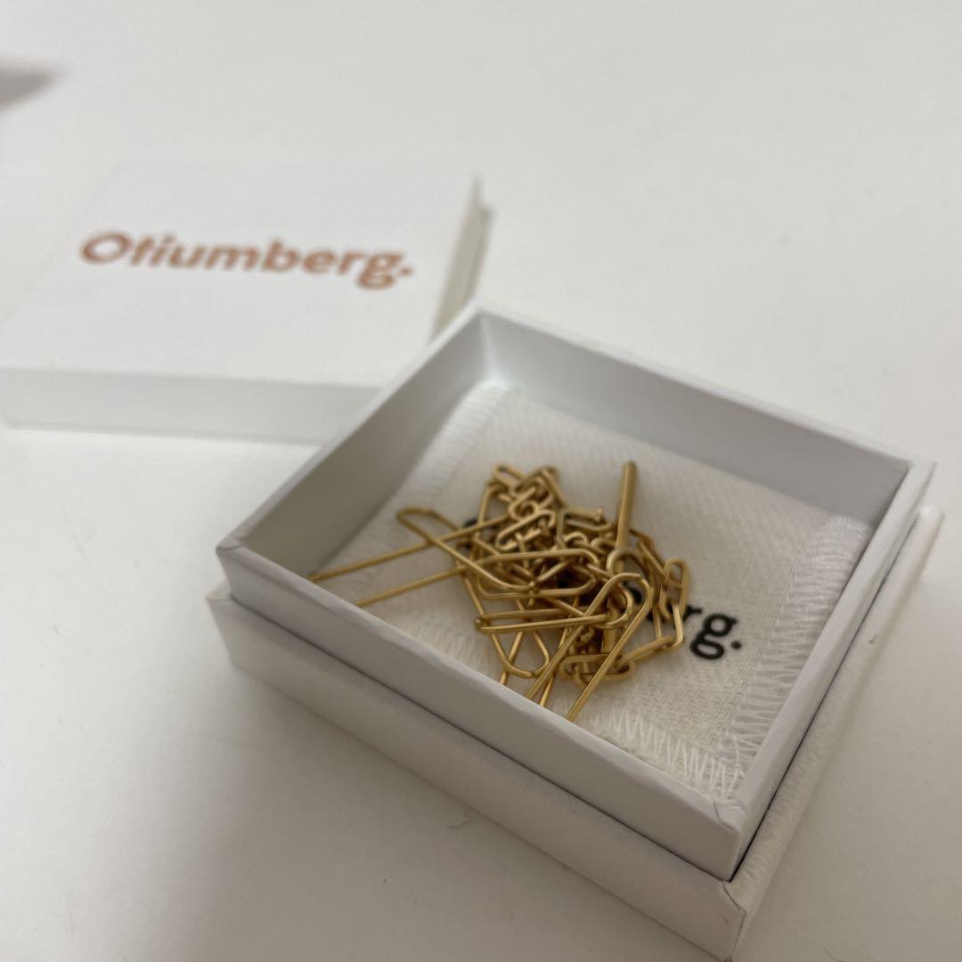 Otiumberg 2チェーン ペーパークリップ ネックレス 925 中古
