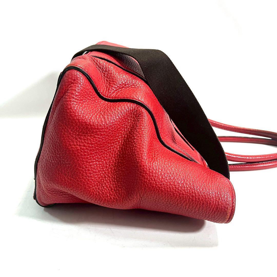 PRADA プラダ トートバッグ ショルダーバッグ 2WAY レッド