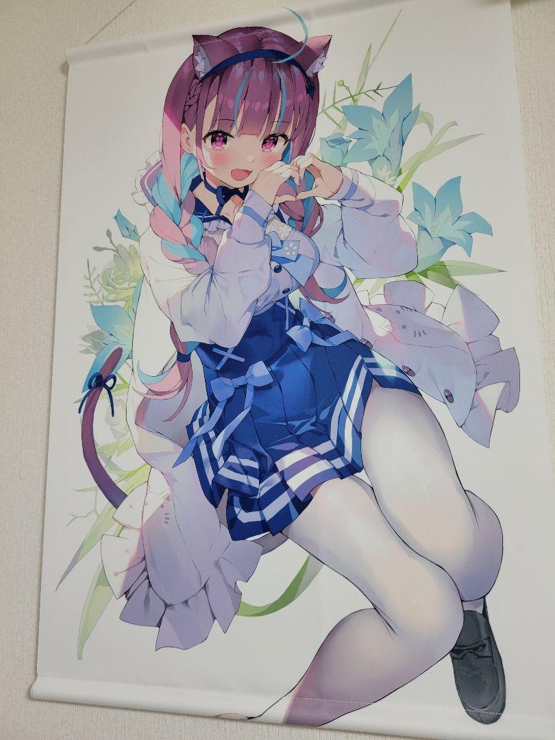 会場限定　C97　湊あくあ　レアタペストリー 駿河屋 -<中古>湊あくあ A3タペストリー 「バーチャルYouTuber
