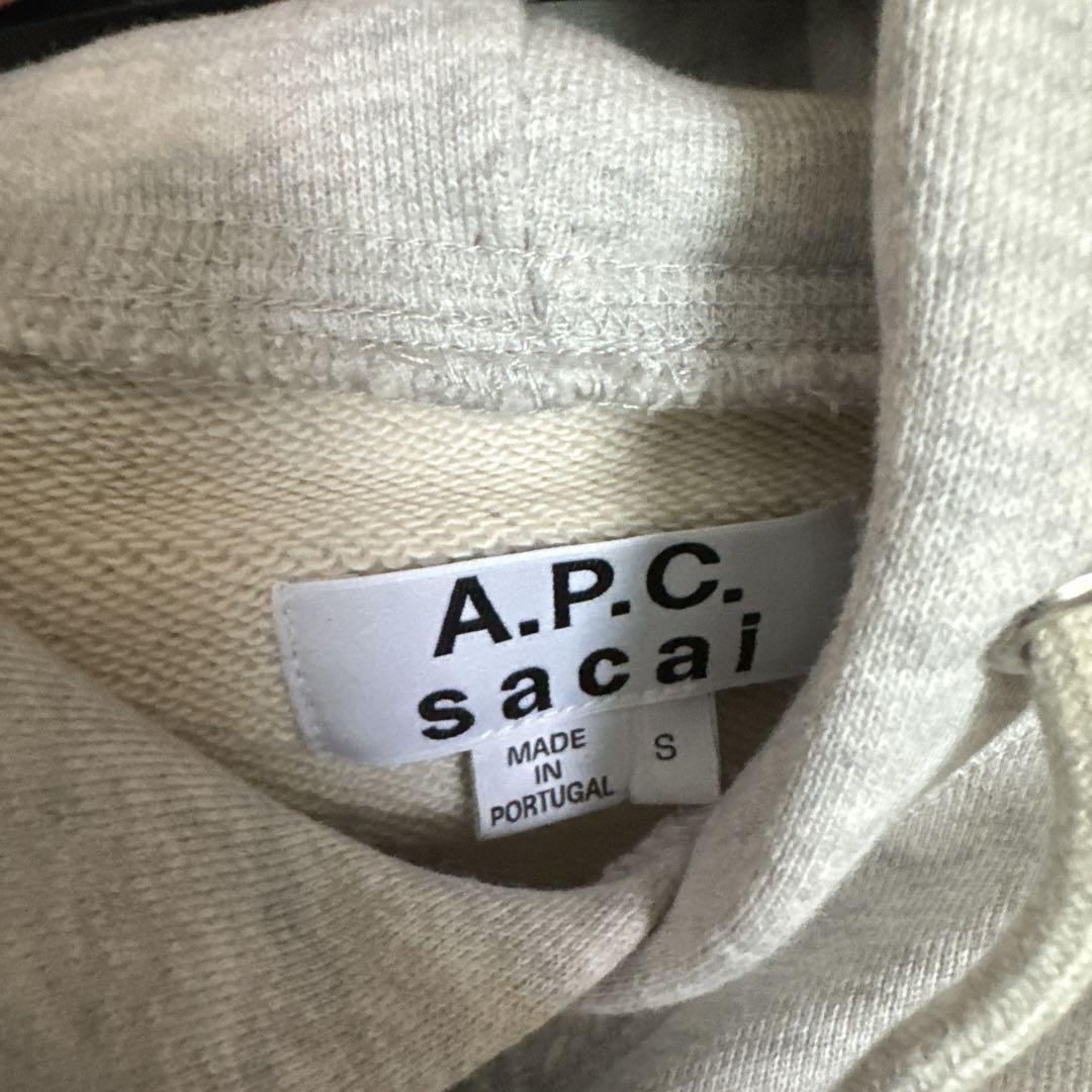 A.P.C. sacai グレー パーカー Sサイズ