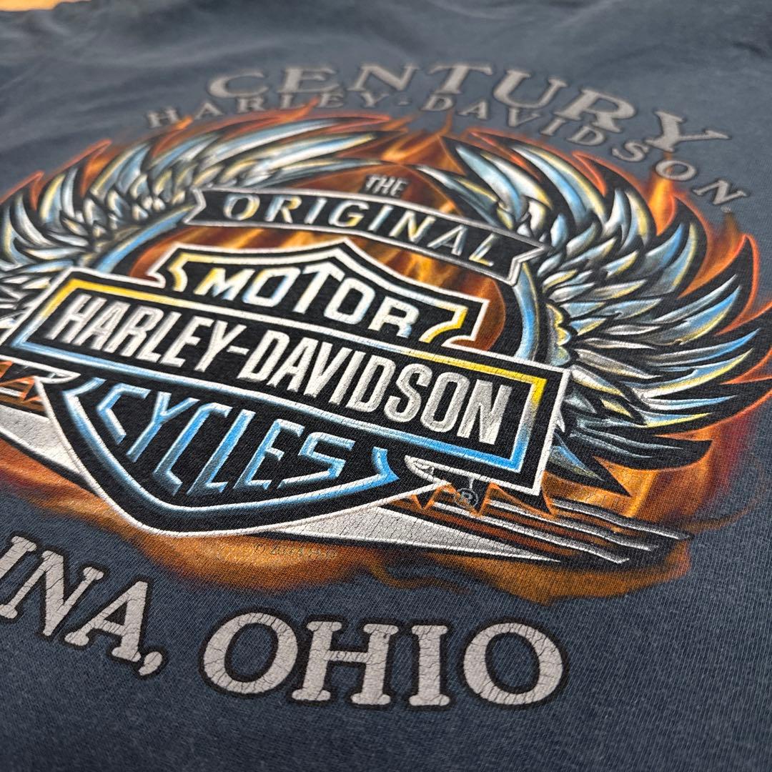 00s Harley Davidson イーグル ネイビー LL Harley-Davidson WWW_HOMU-JOURNEY_COM