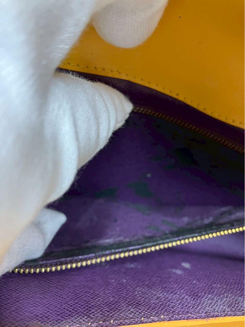 sk】LV セカンドバック アールデコ ジョーヌ エピ レザー
