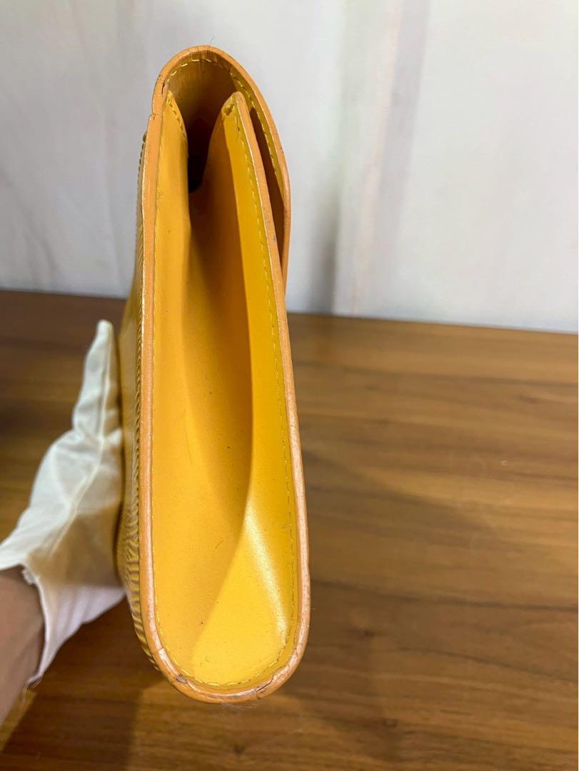 sk】LV セカンドバック アールデコ ジョーヌ エピ レザー
