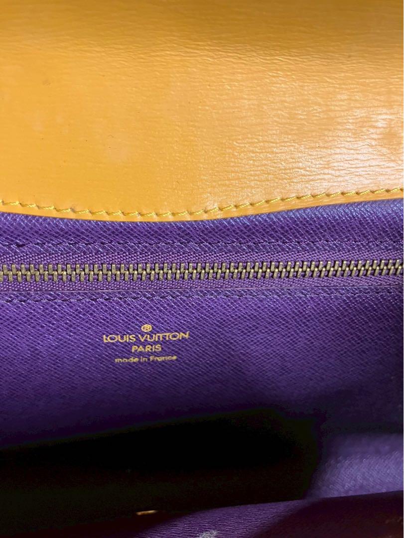 sk】LV セカンドバック アールデコ ジョーヌ エピ レザー