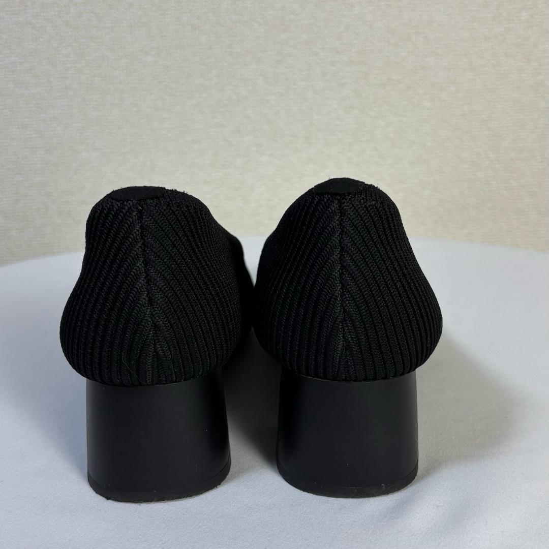 VIVAIA メロディ スクエアトゥ ブロックヒール パンプス　ブラック　39