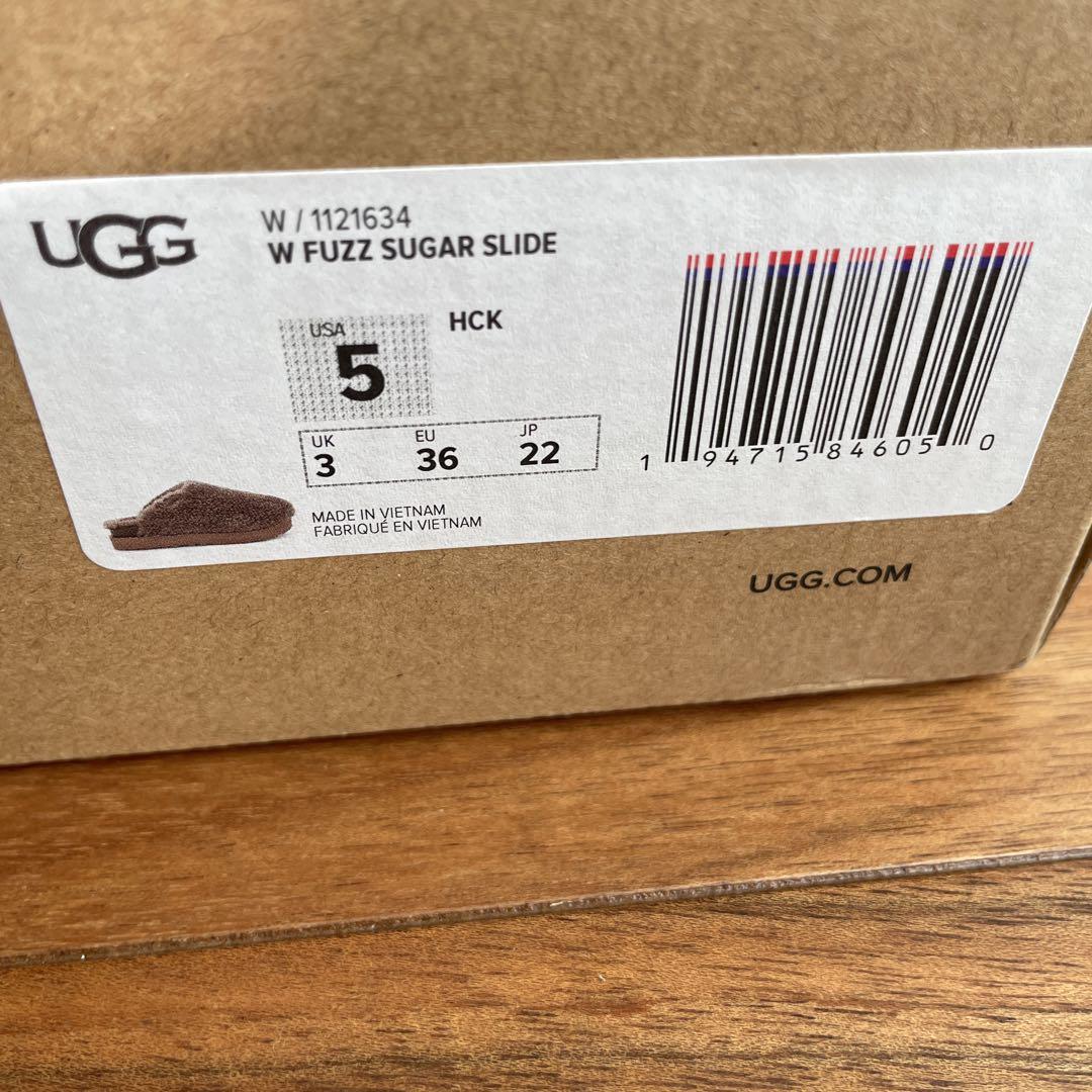 UGG ファズシュガースライド　UGGスリッパ　22cm