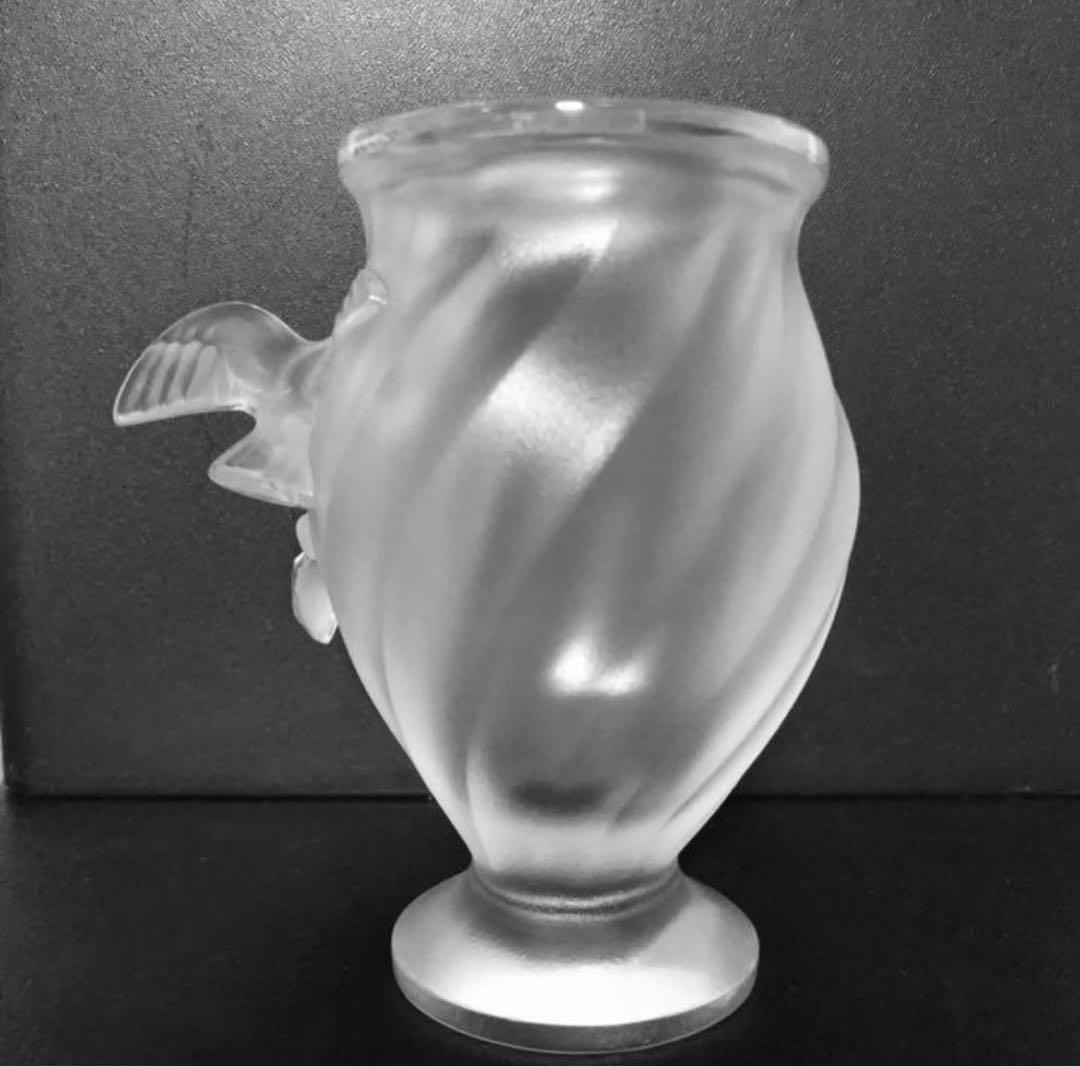希少【ロジーヌ】ルネ・ラリック Lalique 花瓶　置き物　レア　美品　鳥