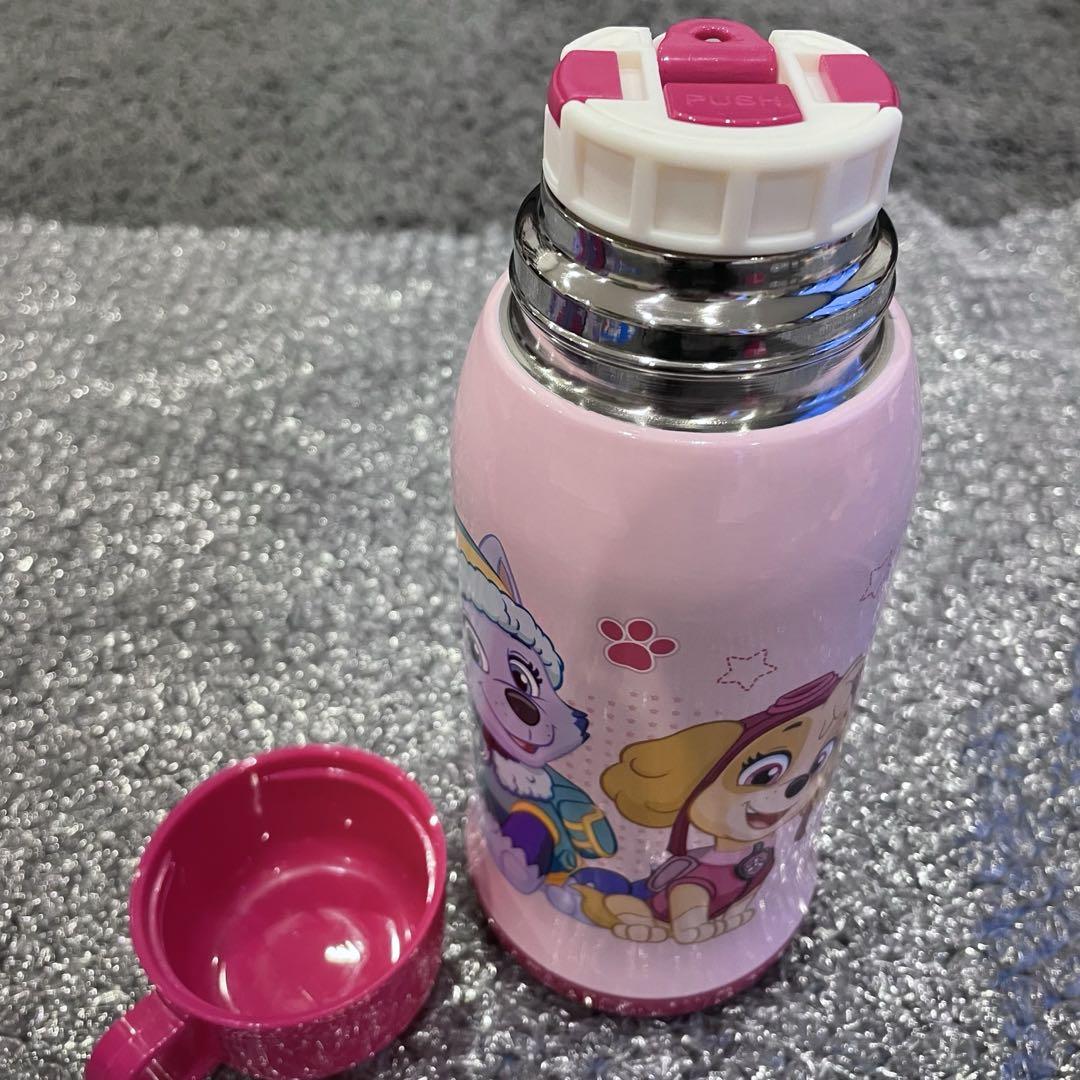 パウパトロール ステンレス水筒(ストロー&コップ兼用) 500ml ピンク