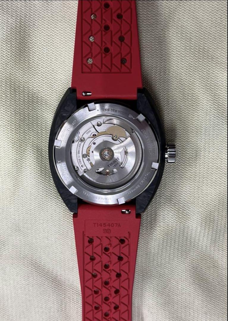 TISSOT ティソ シデラル カーボン　ラバーベルト付