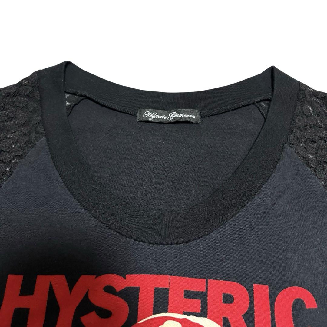 美品 Hysteric Gramour レース切り替え カットソー ヒスガール
