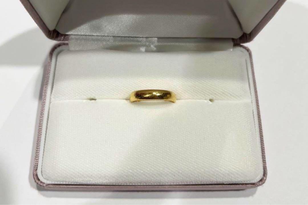 K24 純金 24金 甲丸リング 結婚指輪 シンプル 男女兼用