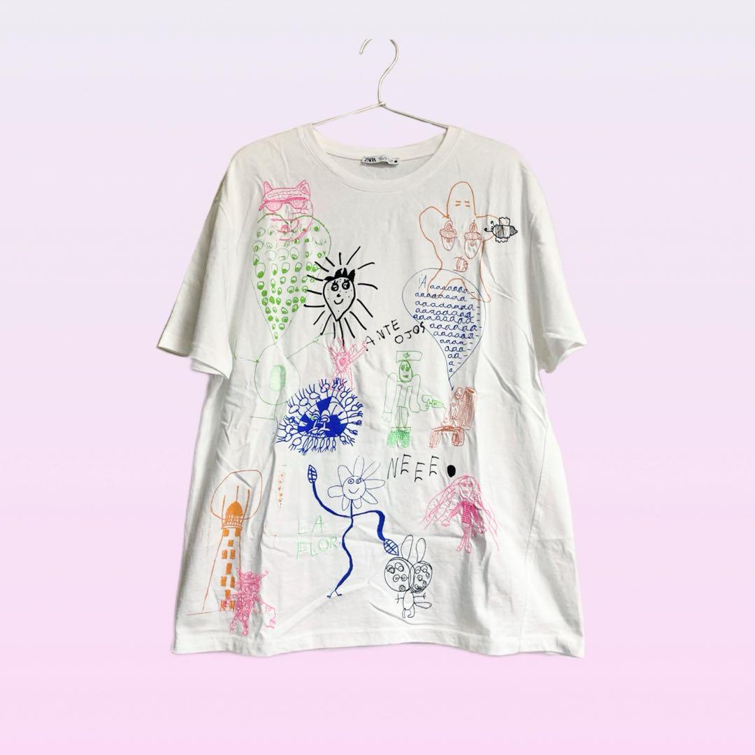 今年の流行 おすすめ ZARA パンチング刺繍入りＴシャツ 二の腕カバーの天才じゃん！ZARAの「楽ちんトップス」刺繍