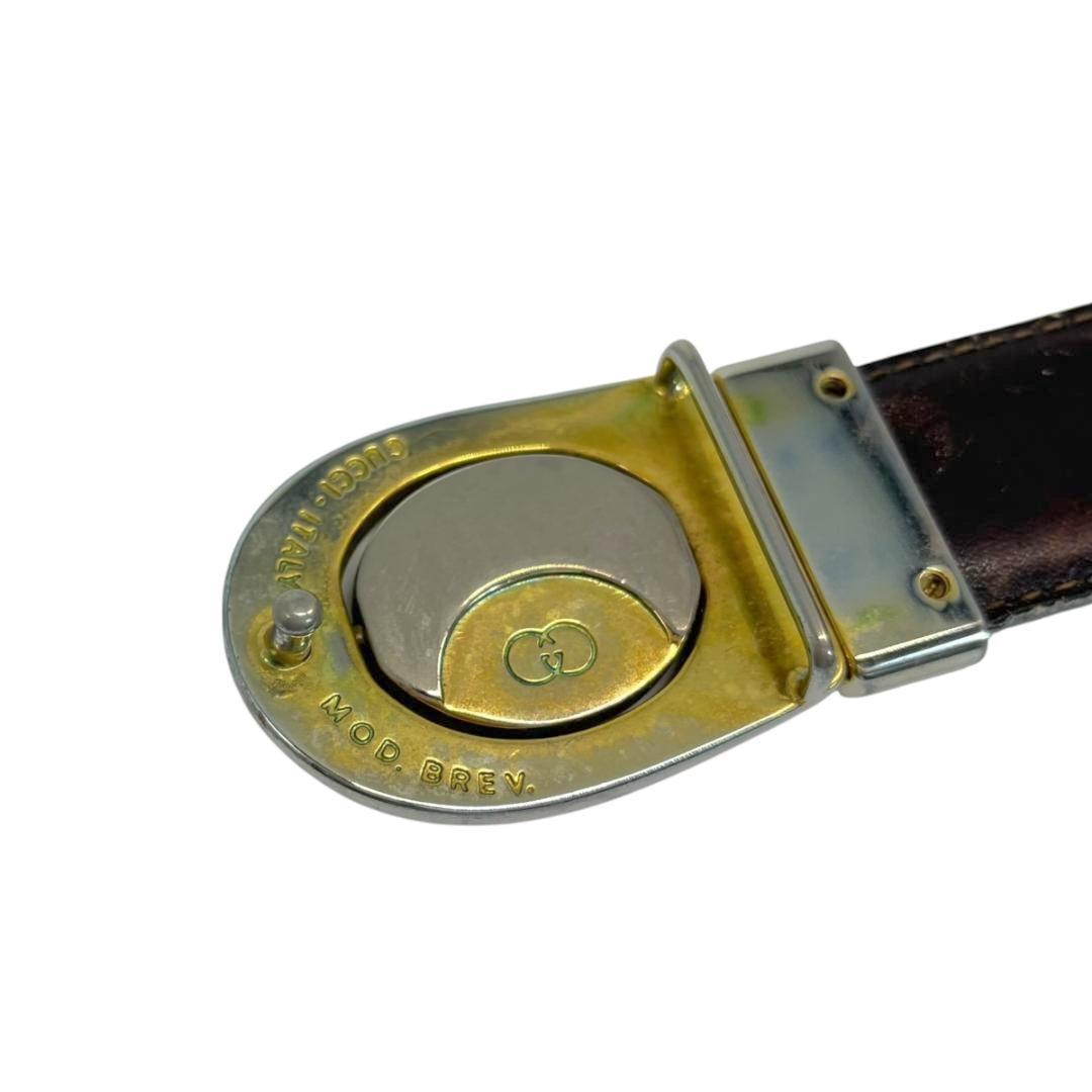 グッチ　GUCCI ベルト　インターロッキング　レザー　イタリア製