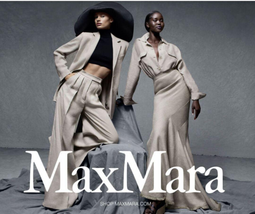 神崎恵!*春夏★Max Mara★リネンシャツ ランウェイ ベージュ 長袖38
