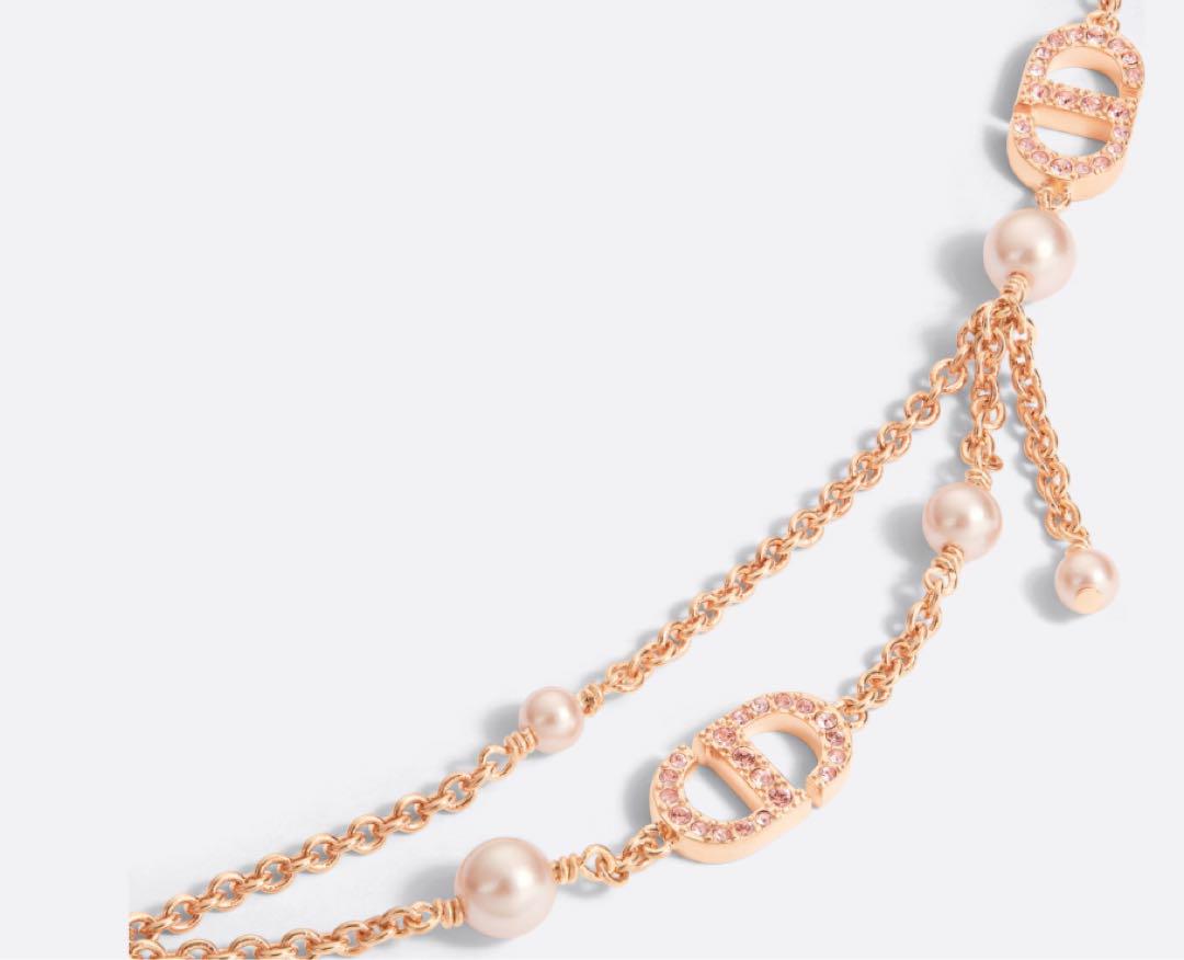 【ピンクのクリスタルが可愛らしい♪限定☆】DIOR ネックレス ディオール DIOR ネックレス 新作 ピンク