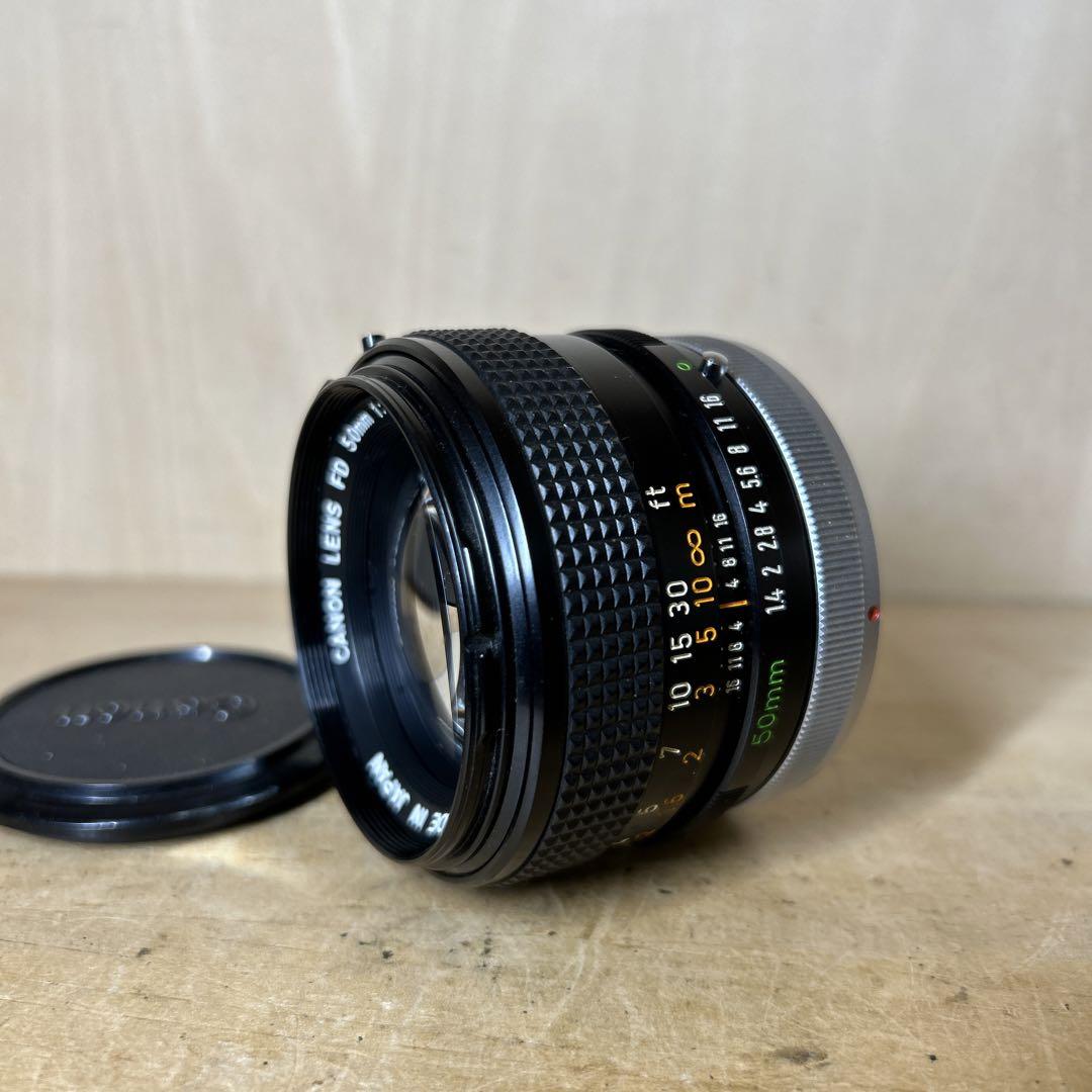 Canon 旧F-1 +FD50mm f1.4 S.S.C 露出計作動 完動美品