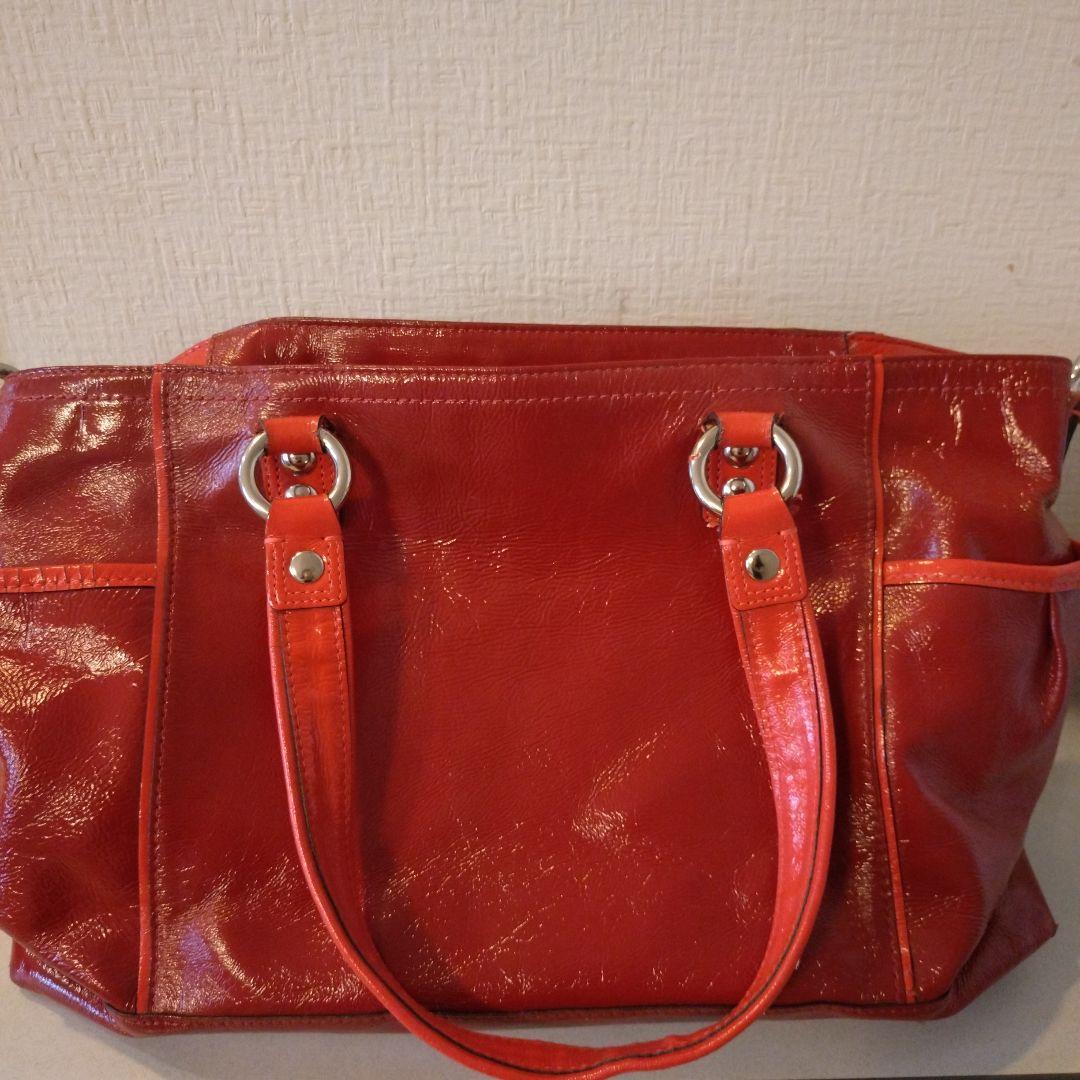 COACH Poppy レッド バッグ