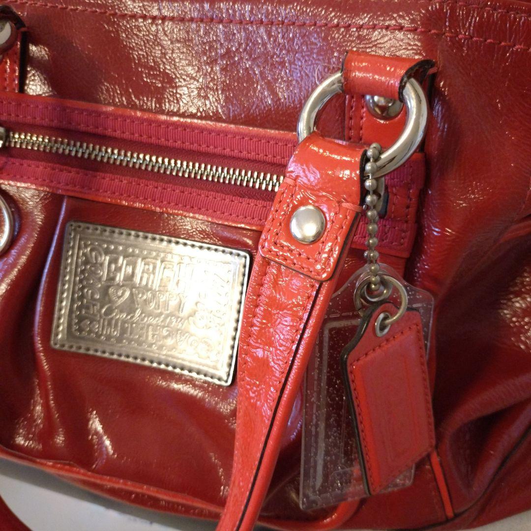 COACH Poppy レッド バッグ